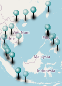 map of Toki&nbsp;Pona speakers